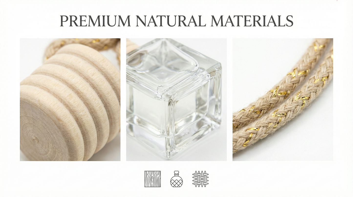 Deep Sea Breeze 10ml Hanging Car Air Freshener Diffuser – Refillable 2-Pack