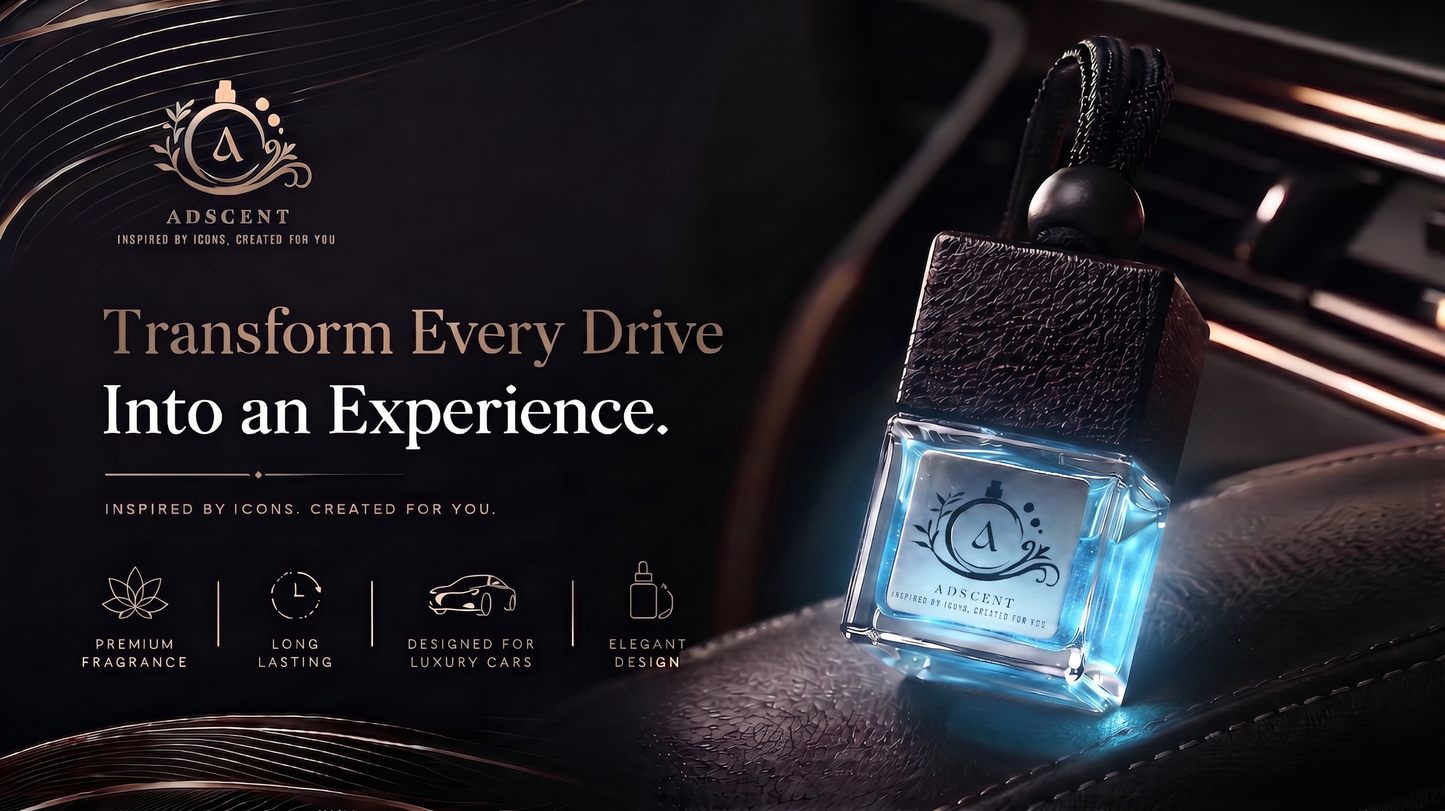 ADSCENT Urban Y luxury car air freshener — inspired by YSL Y, modern fresh frosted glass Canada