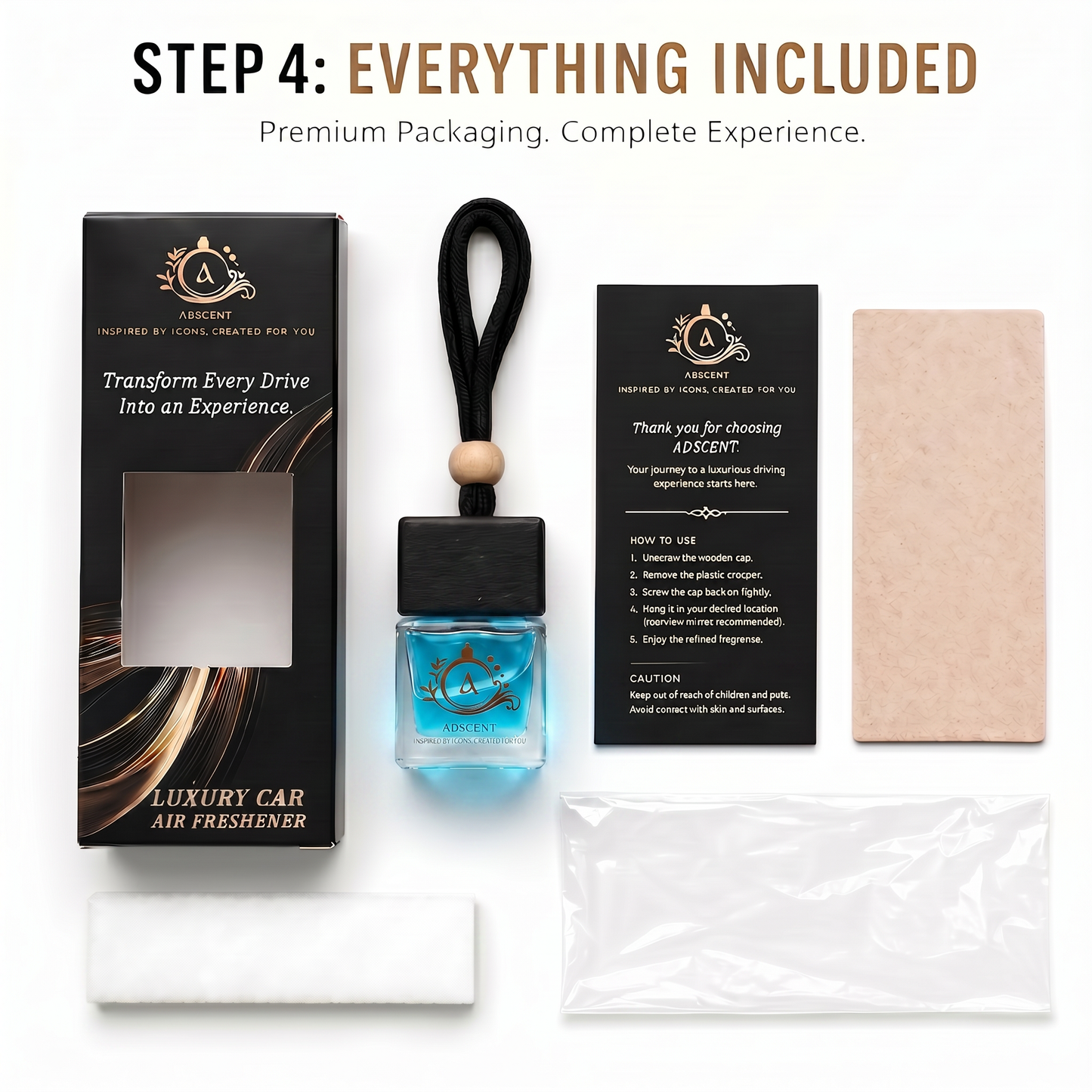 Adscent Urban Y | Luxury Car Air Freshener | Inspired by Modern Urban Icons YS- Y – Premium Frosted Glass Hanging Diffuser | Long-Lasting Fragrance