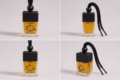 Adscent Imperial Aventus | Luxury Car Air Freshener | Inspired by the King of Fragrances Aventus – Premium Frosted Glass Hanging Diffuser | Long-Lasting Fragrance