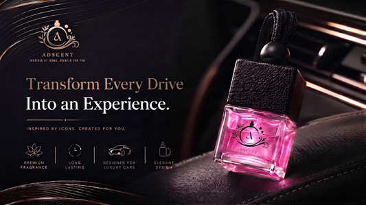 ADSCENT Coco Veil luxury car air freshener — inspired by Chanel No 5, powdery floral frosted glass Canada
