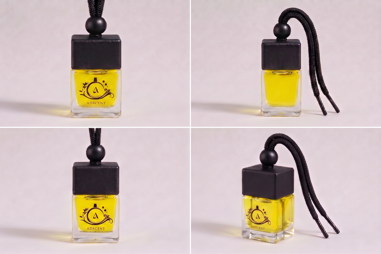 Chrome Essence car air freshener lifestyle — polished fresh fragrance for every drive