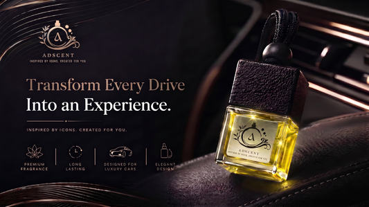 ADSCENT Chrome Essence luxury car air freshener — inspired by Azzaro Chrome, frosted glass diffuser Canada