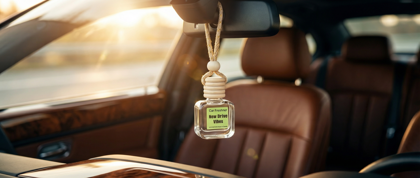 New Drive Vibes 10ml Hanging Car Air Freshener Diffuser – Refillable 2-Pack