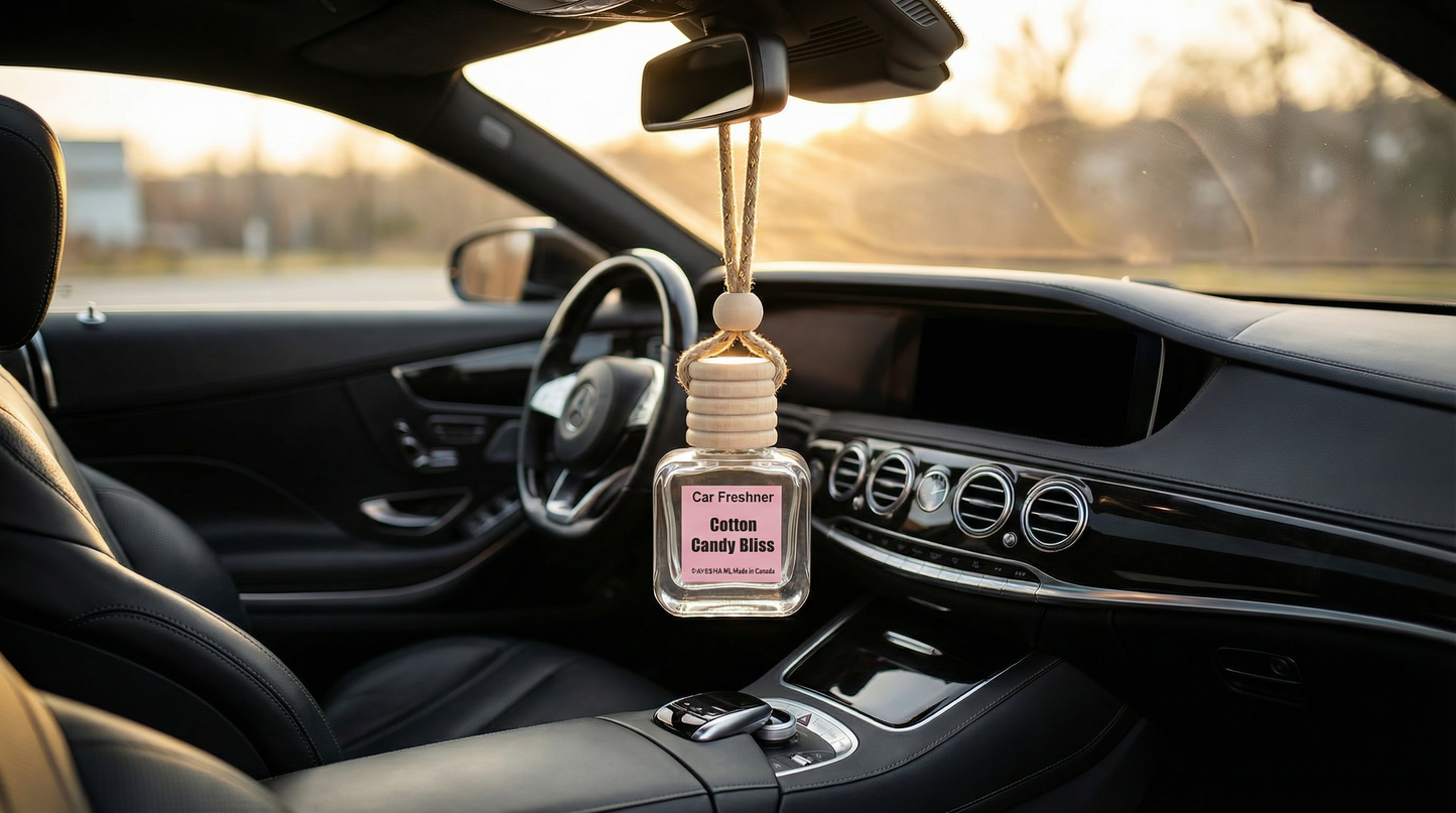 Cotton Candy Bliss diffuser main view — playful sweet car perfume, handcrafted in Canada