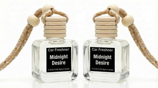 Midnight Desire 10ml Hanging Car Air Freshener Diffuser – Refillable 2-Pack