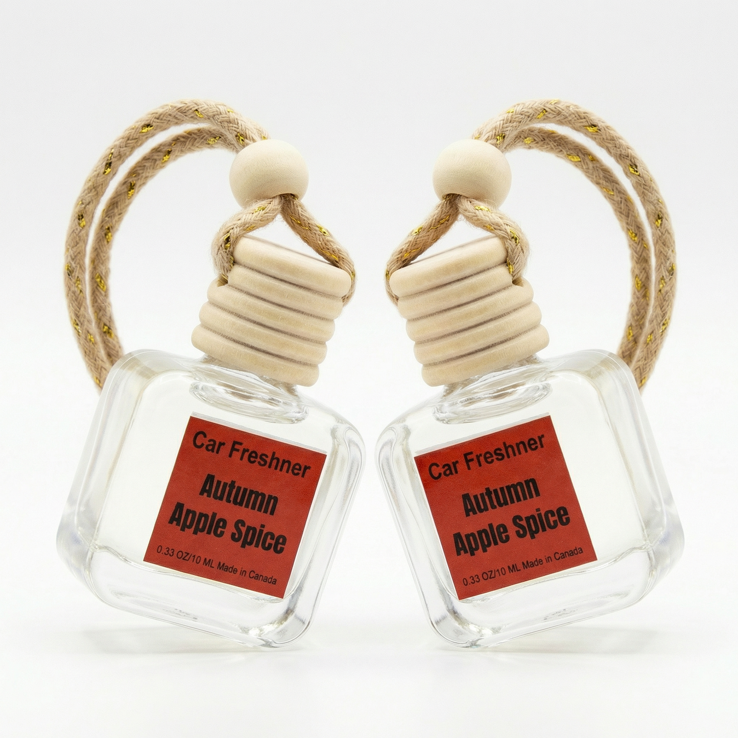 Autumn Apple Spice 10ml Hanging Car Diffuser  2-Pack