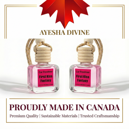 First Kiss Fantasy 10ml Hanging Car Air Freshener – Long Lasting 2-Pack