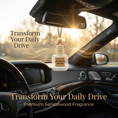 Ayesha Divine Sandalwood Signature 10ml Hanging Car Diffuser – 2-Pack