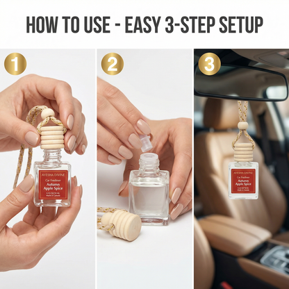 Autumn Apple Spice 10ml Hanging Car Diffuser  2-Pack