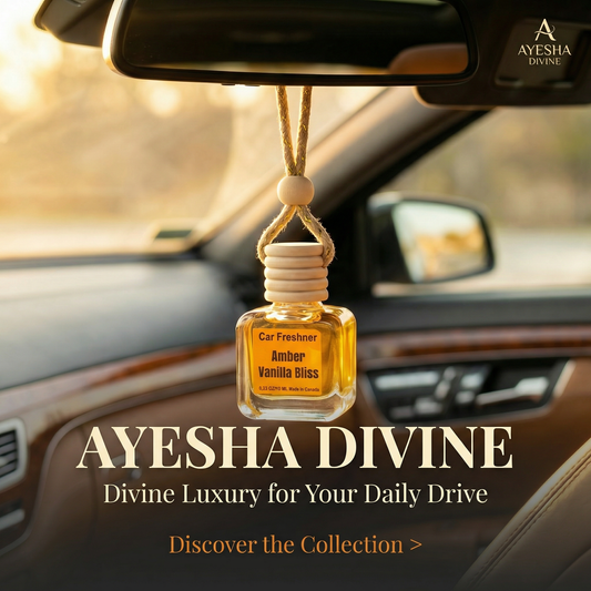 Amber Vanilla Bliss 10ml Hanging Car Air Freshener Diffuser – 2-Pack