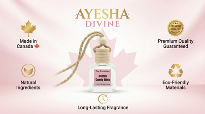 Cotton Candy Bliss diffuser lifestyle — sweet nostalgic car air freshener, made in Canada
