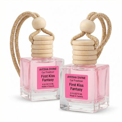 First Kiss Fantasy 10ml Hanging Car Air Freshener – Long Lasting 2-Pack