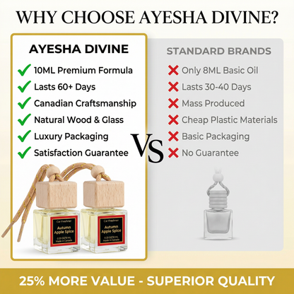 Autumn Apple Spice 10ml Hanging Car Diffuser  2-Pack