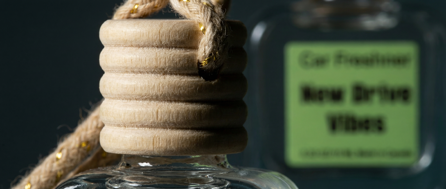 New Drive Vibes 10ml Hanging Car Air Freshener Diffuser – Refillable 2-Pack