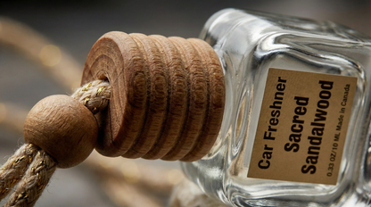Sacred Sandalwood Car Diffuser side view