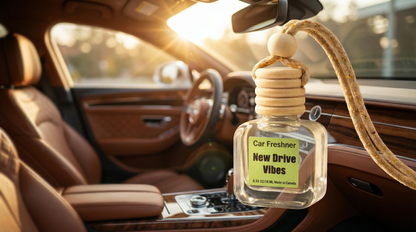 New Drive Vibes 10ml Hanging Car Air Freshener Diffuser – Refillable 2-Pack