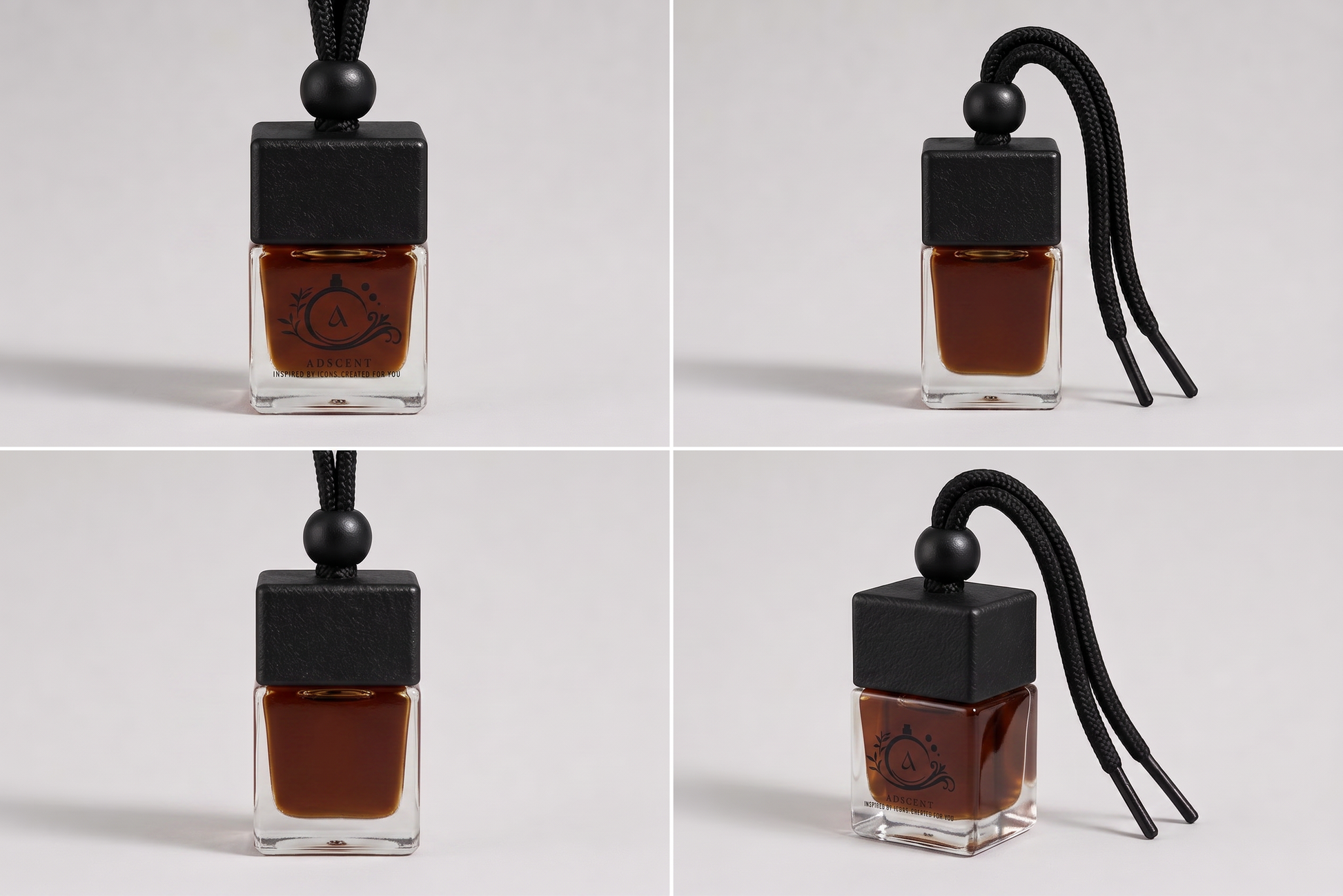 Wanted Noir car air freshener lifestyle — bold seductive fragrance for every drive