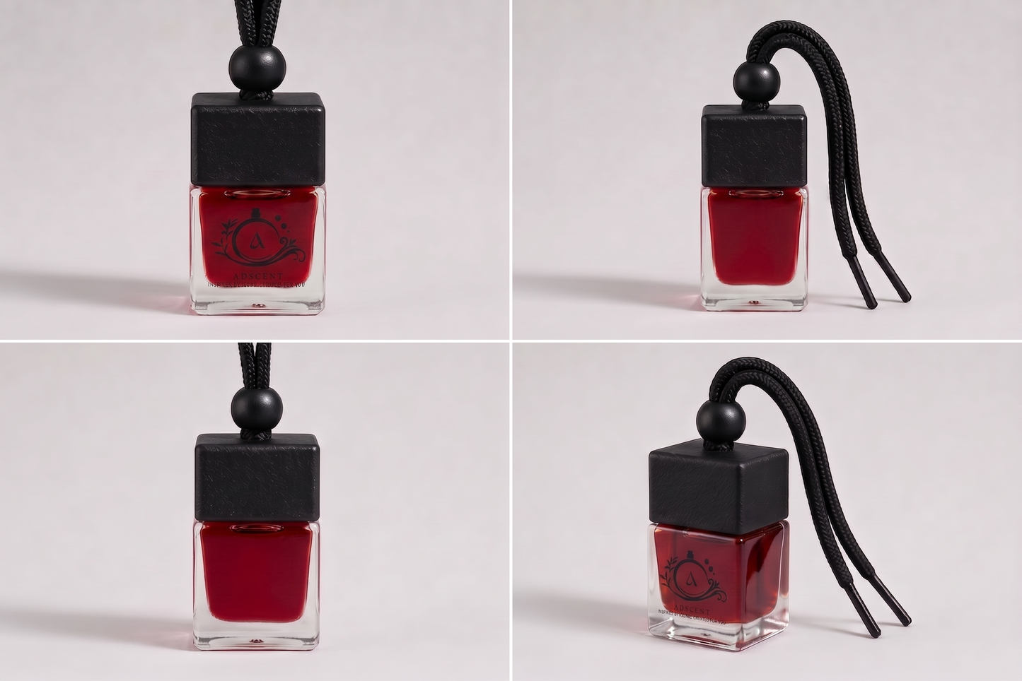 Adscent Rouge Elixir | Luxury Car Air Freshener | Inspired by Rouge 540 Icons – Premium Frosted Glass Hanging Diffuser | Long-Lasting Fragrance