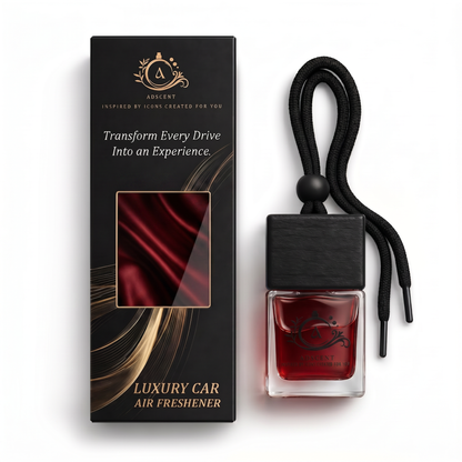 Adscent Rouge Elixir | Luxury Car Air Freshener | Inspired by Rouge 540 Icons – Premium Frosted Glass Hanging Diffuser | Long-Lasting Fragrance