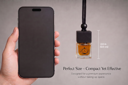 ADSCENT BLACK OPAL | Luxury Car Air Freshener | Inspired by Dark Gem Y-SL BLACK OPIUM– Premium Frosted Glass Hanging Diffuser | Long-Lasting Fragrance