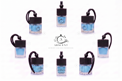 Adscent Wild Suvage | Luxury Car Air Freshener | Inspired by Wild Fresh Suvuage Icons – Premium Frosted Glass Hanging Diffuser | Long-Lasting Fragrance