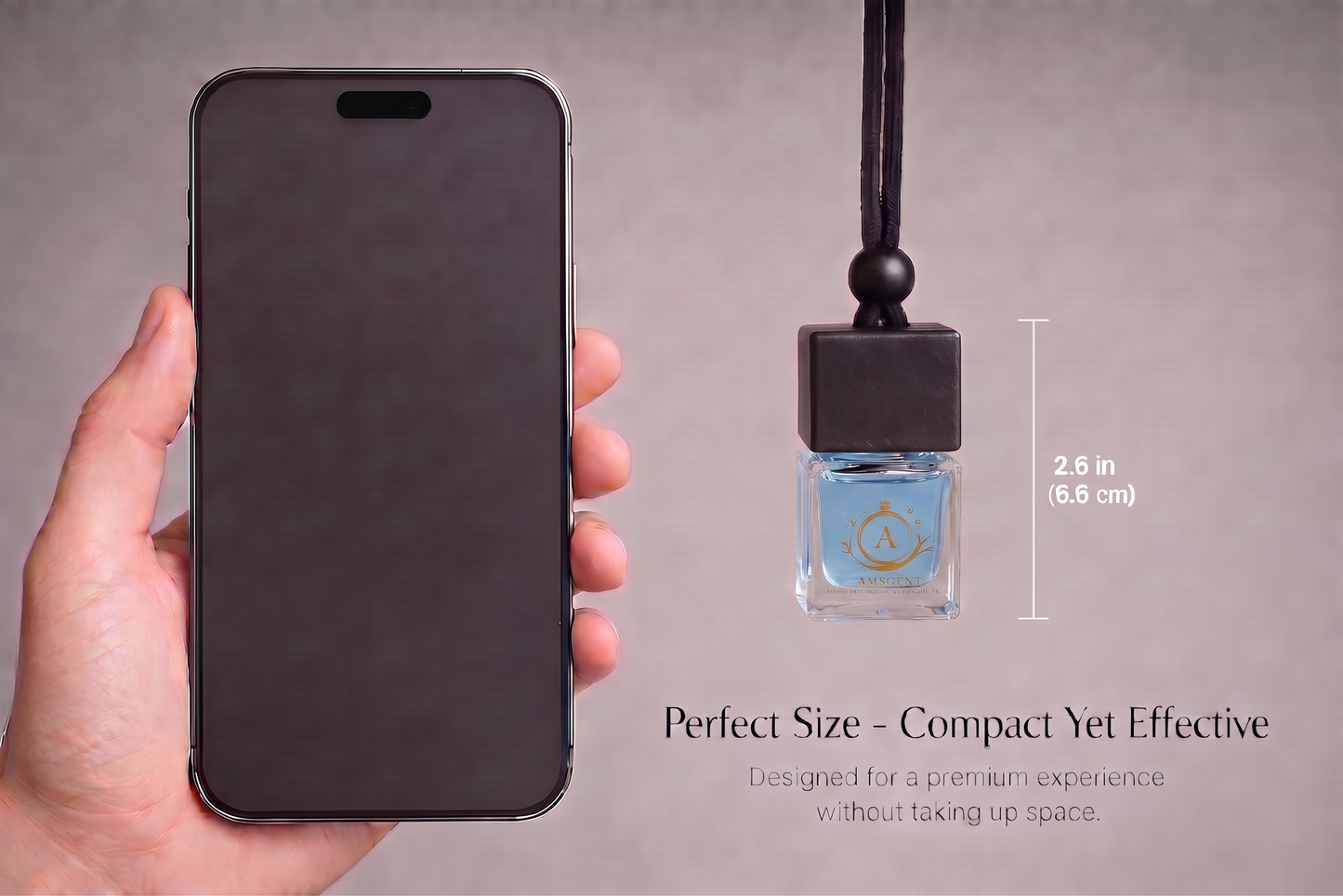 Adscent Wild Suvage | Luxury Car Air Freshener | Inspired by Wild Fresh Suvuage Icons – Premium Frosted Glass Hanging Diffuser | Long-Lasting Fragrance