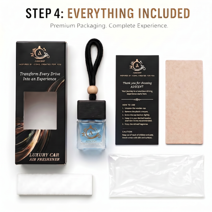 Adscent Wild Suvage | Luxury Car Air Freshener | Inspired by Wild Fresh Suvuage Icons – Premium Frosted Glass Hanging Diffuser | Long-Lasting Fragrance