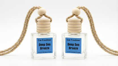 Deep Sea Breeze 10ml Hanging Car Air Freshener Diffuser – Refillable 2-Pack