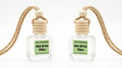 New Drive Vibes 10ml Hanging Car Air Freshener Diffuser – Refillable 2-Pack